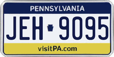 PA license plate JEH9095