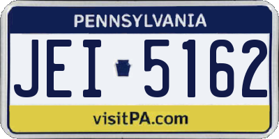 PA license plate JEI5162