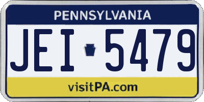 PA license plate JEI5479