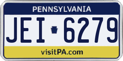 PA license plate JEI6279
