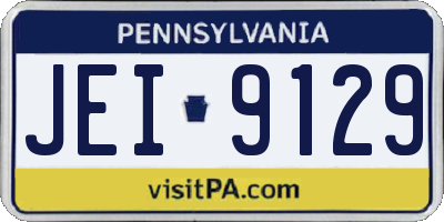 PA license plate JEI9129