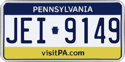 PA license plate JEI9149