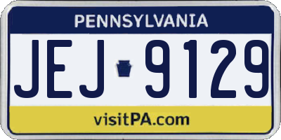 PA license plate JEJ9129
