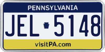 PA license plate JEL5148