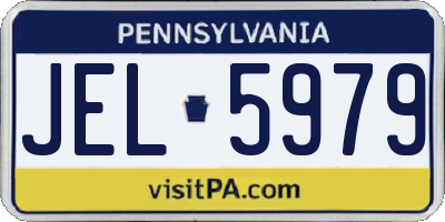 PA license plate JEL5979
