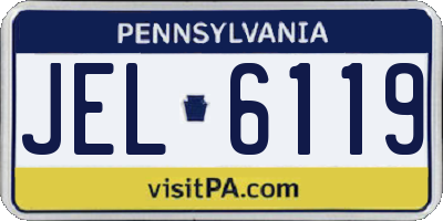 PA license plate JEL6119
