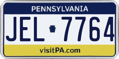 PA license plate JEL7764