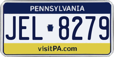 PA license plate JEL8279