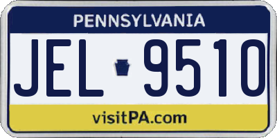 PA license plate JEL9510