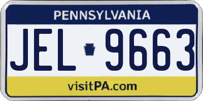 PA license plate JEL9663