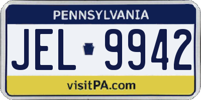 PA license plate JEL9942