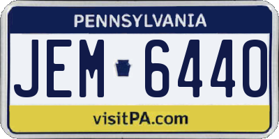 PA license plate JEM6440