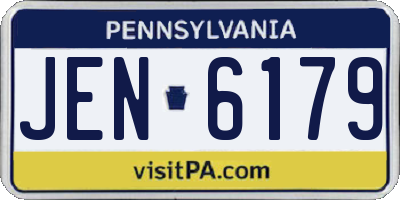 PA license plate JEN6179