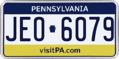PA license plate JEO6079