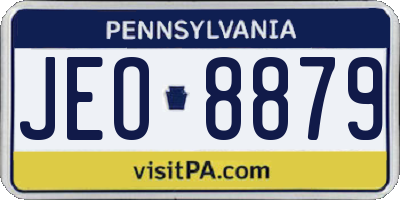 PA license plate JEO8879