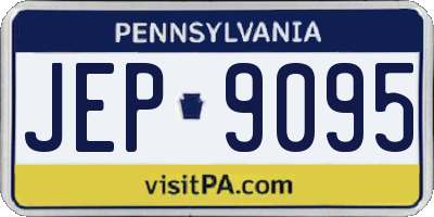 PA license plate JEP9095