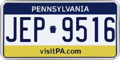 PA license plate JEP9516
