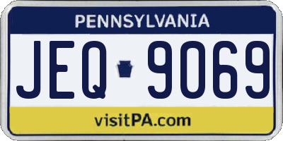 PA license plate JEQ9069