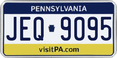 PA license plate JEQ9095