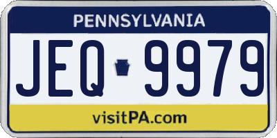 PA license plate JEQ9979