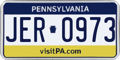 PA license plate JER0973