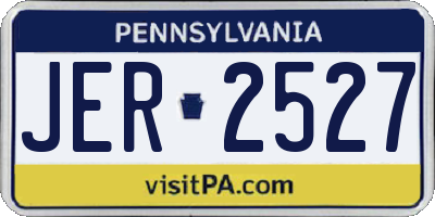 PA license plate JER2527