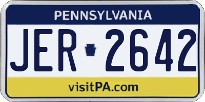 PA license plate JER2642