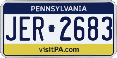 PA license plate JER2683