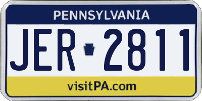 PA license plate JER2811