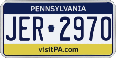 PA license plate JER2970