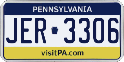 PA license plate JER3306