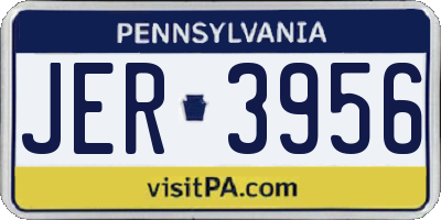PA license plate JER3956