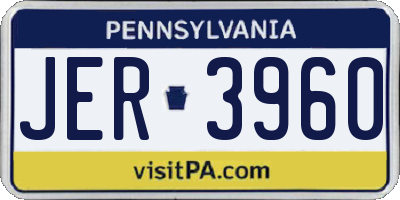 PA license plate JER3960