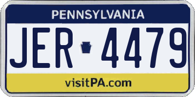 PA license plate JER4479