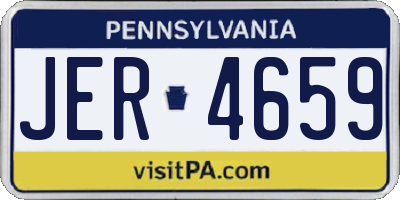 PA license plate JER4659