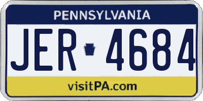 PA license plate JER4684