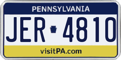 PA license plate JER4810