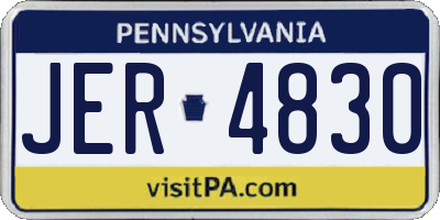 PA license plate JER4830