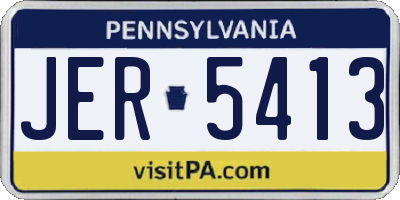 PA license plate JER5413