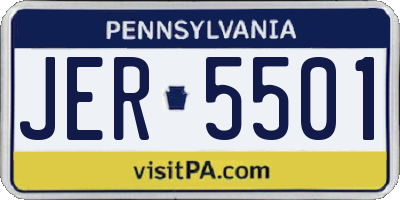 PA license plate JER5501