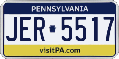 PA license plate JER5517