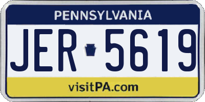 PA license plate JER5619