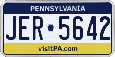 PA license plate JER5642