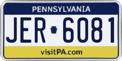 PA license plate JER6081