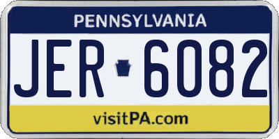 PA license plate JER6082