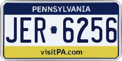 PA license plate JER6256