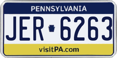 PA license plate JER6263