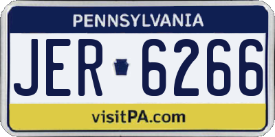 PA license plate JER6266