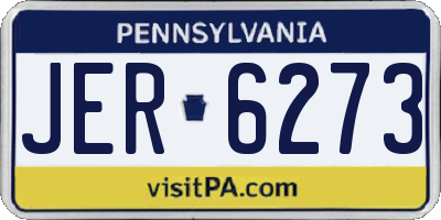 PA license plate JER6273