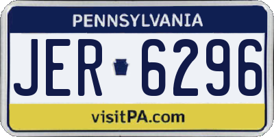 PA license plate JER6296